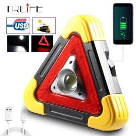 Triangle Torche LED 10W Multifonctionnelle Chargé Avec L'énergie Solaire HB-6609