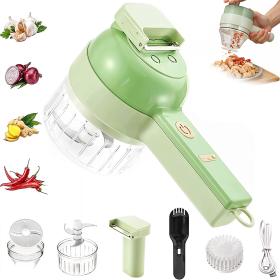 Set de coupe-légumes électrique portable 4 en 1 Chargement USB