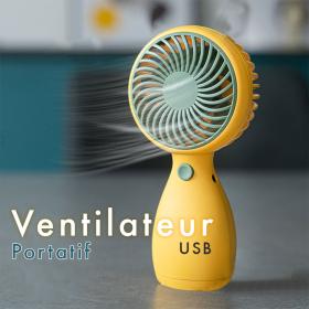 Ventilateur de bureau en forme de fruit de dessin animé, chargement USB