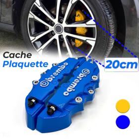 Lot de 2 caches étriers de frein de voiture durables 3D 20cm