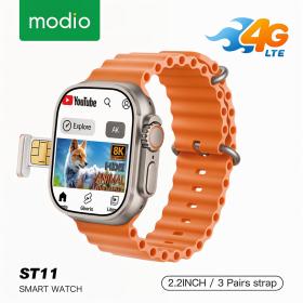 🔥Montre Connectée avec 3 Bracelets, Écran 2,2 pouces – ساعة ذكية مع 3 أساور