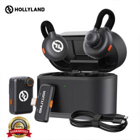 Microphone cravate sans fil Hollyyy-land Lark M2S Combo (récepteur caméra + récepteur USB-C + câble Lightning)