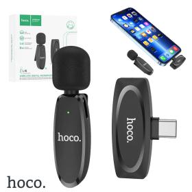 Hocooo L15 Microphone Cravate Sans fil Type-C – ميكروفون لاسلكي أصلي