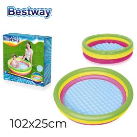 Piscine Gonflable Arc-en-Ciel 102 cm x 25 cm Bestway #51104