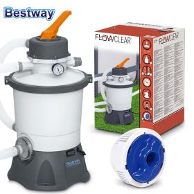 Flow-Clear Pompe de Filtre à Sable 1100-18100L Bestway 58515