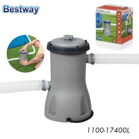 Flow-Clear Pompe de Filtre à Cartouche 1100-17400L Bestway 58386