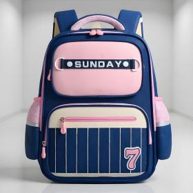 Sac à Dos Scolaire pour Enfants SUNDAY Rose et Bleu – حقيبة ظهر مدرسية للأطفال وردي وأزرق