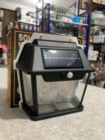 Applique murale solaire étanche pour petite maison, fil Rett à induction, lumière chaude, cour, villa, jardin, extérieur