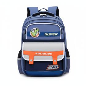 Sac à Dos Enfant Space Design Ludique Multi-Poches Bleu – حقيبة مدرسية للأطفال لون أزرق