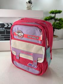 Sac à Dos Enfant Space Design Ludique Multi-Poches Rose – حقيبة مدرسية للأطفال لون وردي