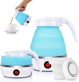 Bouilloire électrique pliable en silicone ,portable Avec  indicateur de mise hors tension غلاية كهربائية قابلة للطي محمولة سيليكون