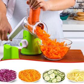 Coupe-légumes rotatif manuel multifonctionnel – الجهاز اليدوي المساعد مبشرة وقطاعة متعددة الاستعمالات للمكسرات والخضار والجبن