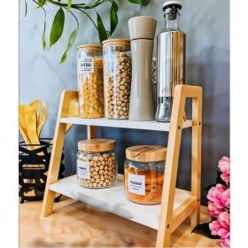 étagère en Bambou Décorative pour  Salle de Bain, Livres ,